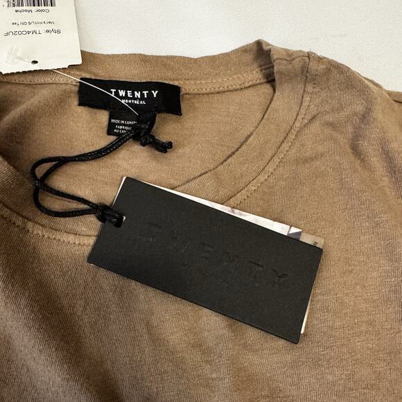 Twenty Montreal Mocha Long Sleeve Medium Men NWT Made In Canada F - Picture 5 of 6